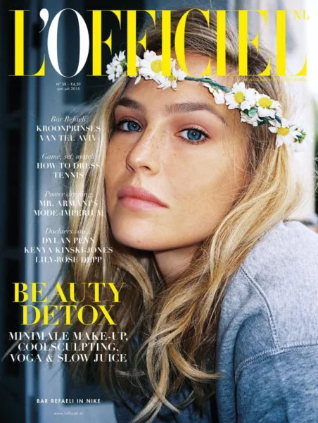 בר רפאלי על שער L'Officiel, איפור מורן סטויצקי